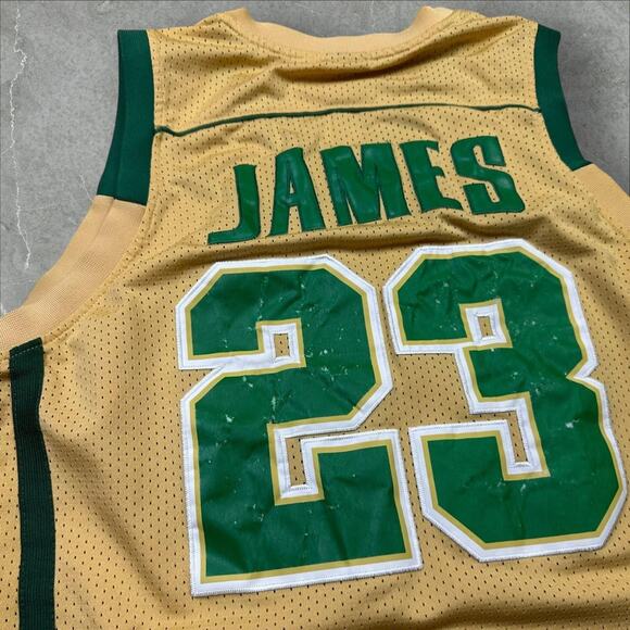 Nike Lebron James Highschool Irish Jersey LARGE - Picture 4 of 7